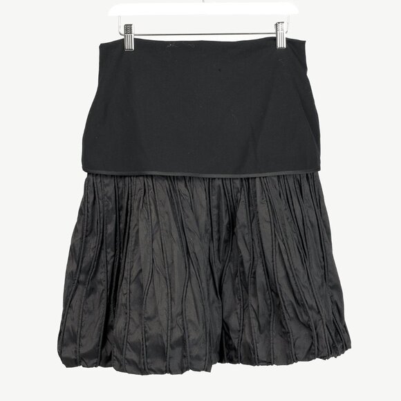 Annette Gortz AW/10 Jil Black Textured-Silk Bubble-Hem Skirt - Picture 2 of 11